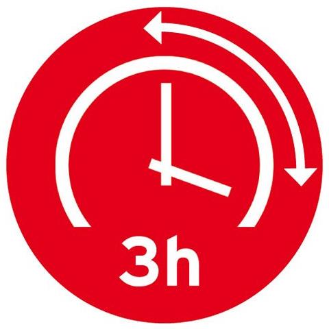 1176440 4 LED Batteria Lampada Portatile HL da 40 MH 220 LM, Gancio, Magnete, Clip, 230 V, Giallo - Foto 2