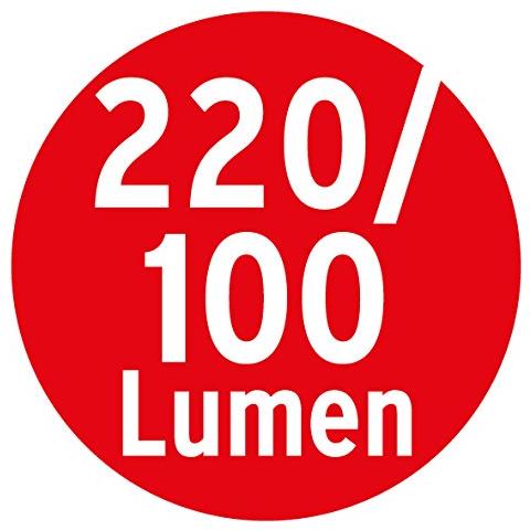 1176440 4 LED Batteria Lampada Portatile HL da 40 MH 220 LM, Gancio, Magnete, Clip, 230 V, Giallo - Foto 3