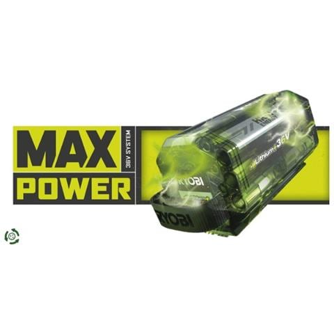 Batteria Max Power Lithium+ RY36B40B a 36V con Capacità 4,0 Ah Colore Nero - Foto 2