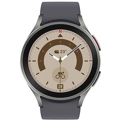 Galaxy Watch5 Pro 4G Display 1.4" OLED 45 mm Digitale Touch screen Wi-Fi GPS Colore Grigio - Foto 1
