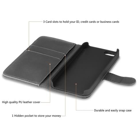 Custodia Originale Flip Folio Book Case Apple Iphone 5c Black - Foto 5