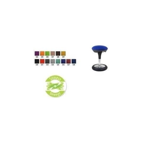 Hocker ""sitness 50,80cm (20""), Blau (100% Polyolefin) Sitzhhenverstellung, Standfu Gelagert Auf Gummireifen (si69 G26) - Foto 1