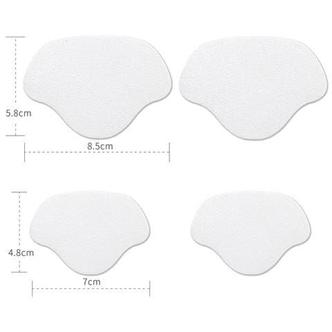 Toppe Di Protezione/riparazione Del Tallone Per La Riparazione Di Scarpe 2 Taglie 4 Paia White S - Foto 2