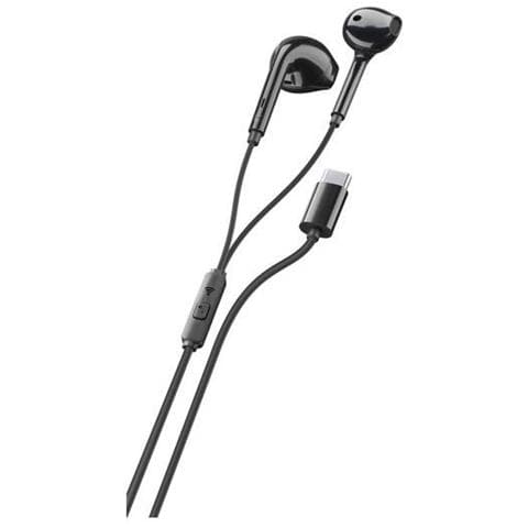 Auricolare Con Filo Vivavoce Stereo Connettore Usb-C Nero - Foto 1