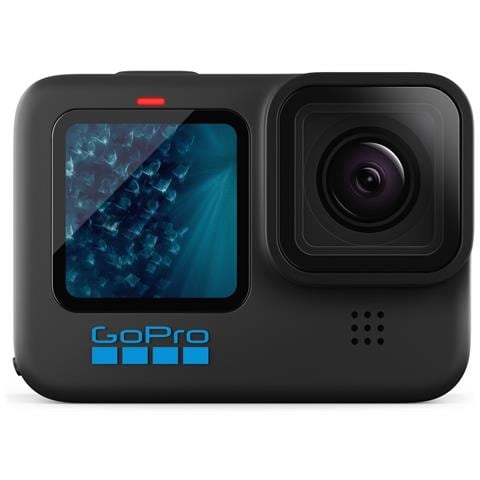 ActionCam HERO11 BLACK, custodia, batteria Enduro ricaricabile, supporti e fibbie di montaggio e cavo USB-C. Video in 5,3K60 + 2,7K240, immagini da 24,7 Mpx. Foto da 27 Mpx. Video HyperSmooth 5.0 e blocco dell'orizzonte. Impermeabile fino a 10m. - Foto 1