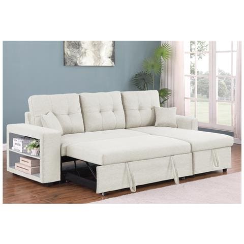 Glasgow Divano Angolare Trasformabile A 4 Posti Beige - Foto 3