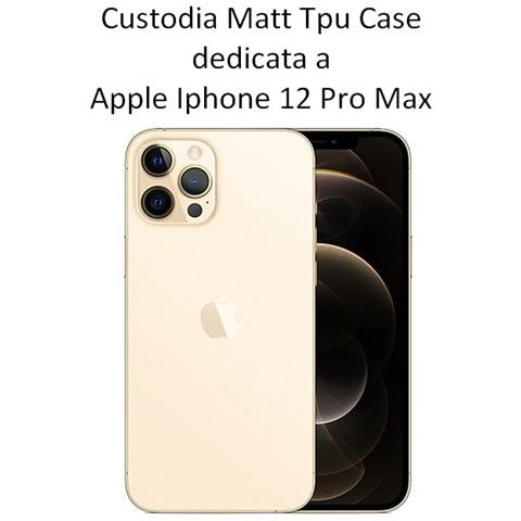 Custodia Tpu Silicone Cover Case Per Apple Iphone 12 Pro Max Black - Foto 2