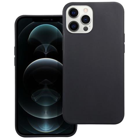 Custodia Tpu Silicone Cover Case Per Apple Iphone 12 Pro Max Black - Foto 1