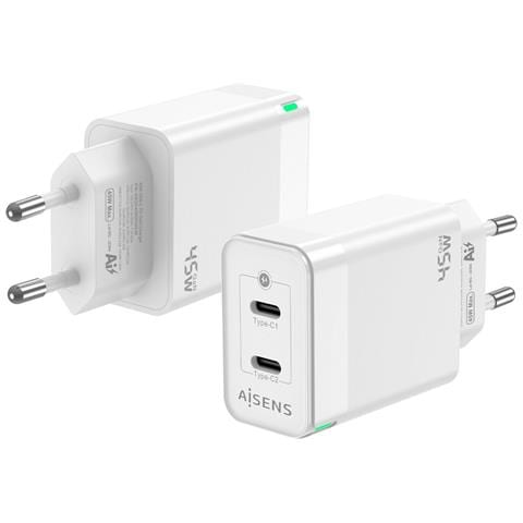 Caricabatterie Da Parete Asch-45w2p005-w Bianco - Foto 1