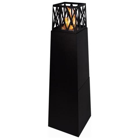 Camino A Bioetanolo Da Giardino Per Esterno Vulcano Nero 40x40x145 - Foto 1