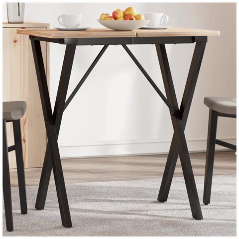 Telaio Gambe A X Per Tavolo Da Pranzo 60x50x73 Cm In Ghisa - Foto 1