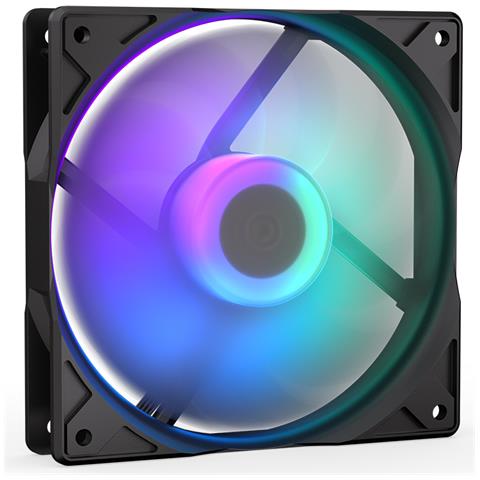 Stratus 120 PWM ARGB Case per computer Ventilatore 12 cm Nero 1 pz - Foto 1