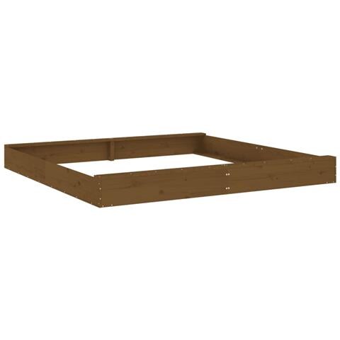 Sabbiera Con Sedute Ambra Quadrata In Legno Massello Di Pino - Foto 2