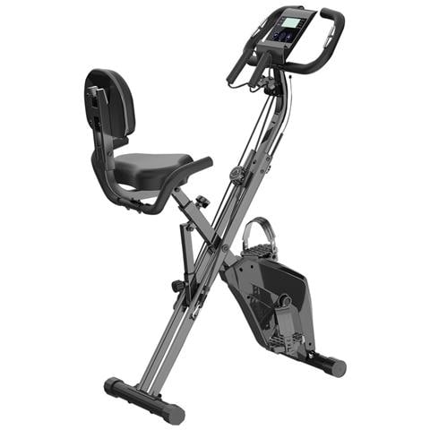 Cyclette Pieghevole - Cyclette Magnetica Pieghevole Per Interni - Con Display Lcd E Sensore Di Frequenza Cardiaca Cyclette - Per Allenamento A Casa Attrezzatura Per Esercizi - Foto 1