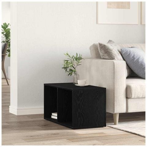 Scatola per Contenitori LP in Rovere Nero 71x34x36cm Truciolato - Foto 9