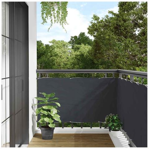 Paravento Da Balcone Antracite 300x75 Cm In Pvc - Foto 1