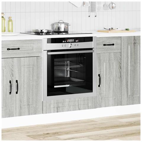 Armadio Forno Kalmar Grigio Sonoma Legno Multistrato - Foto 3