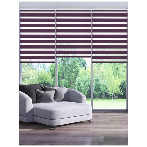 Tenda A Rullo A Doppio Telo Serie Duolux Prugna 160 X 180 Cm - Foto 2