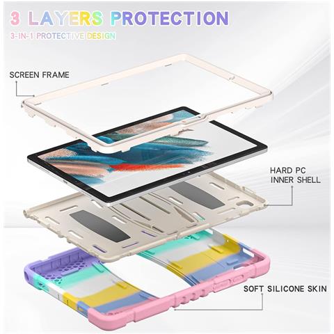 Custodia Colorata Per Samsung Galaxy Tab A7 10.4"" T500/t505 Con Supporto Funzionale - Foto 2