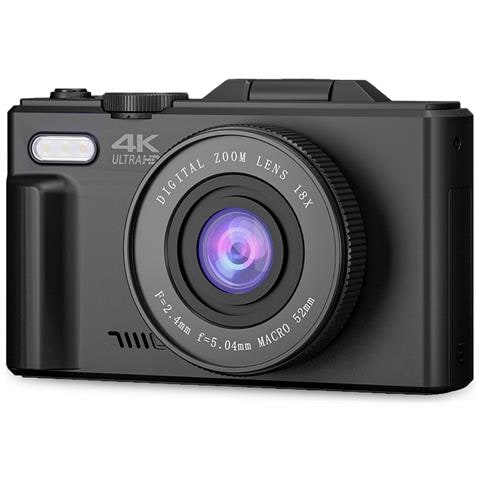 Fotocamera Digitale Xplorer DV900 da 64 Mpxl Risoluzione 4k Schermo LCD IPS 3" Wi-Fi App Mobile Autonomia 90 Minuti Sensore CMOS Scheda Sd Fino a 128 GB Colore Nero - Foto 2
