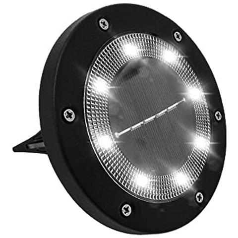 Luci Da Terra A Energia Solare Led Con Cornice Nera  4 - Foto 2