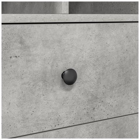 Scrivania con Storage Grigio Cemento Legno Ingegnerizzato - Foto 9