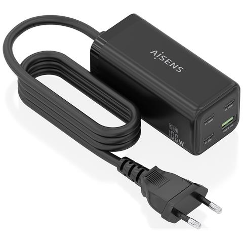 ASCH-100W4P054-BK Caricabatterie per dispositivi mobili Universale Nero AC Ricarica rapida Interno - Foto 1