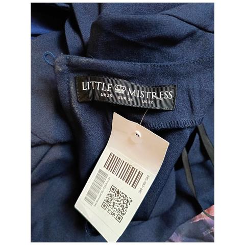 Little Mistress Abito Al Ginocchio Comodo Elegante Blu Navy 54 - Foto 6