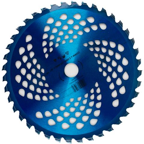 Disco Professionale Per Decespugliatore Con 40 Denti In Tungsteno Anodizzato Blu Ø Esterno 255mm Ø Foro 25,4mm Per Qualsiasi Tipo Di Erba E Vegetazione - Foto 1