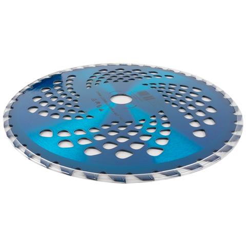 Disco Professionale Per Decespugliatore Con 40 Denti In Tungsteno Anodizzato Blu Ø Esterno 255mm Ø Foro 25,4mm Per Qualsiasi Tipo Di Erba E Vegetazione - Foto 2