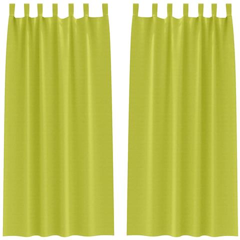 Tende con tende 2 pcs Mela verde 245x140cm Poliestere - Foto 1