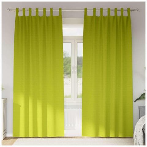 Tende con tende 2 pcs Mela verde 245x140cm Poliestere - Foto 2