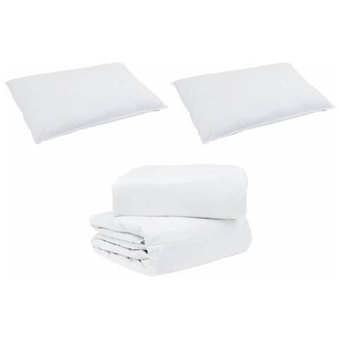 Set Coperta Invernale con cuscino 3 pcs Bianco 260 x 220 cm - Foto 1