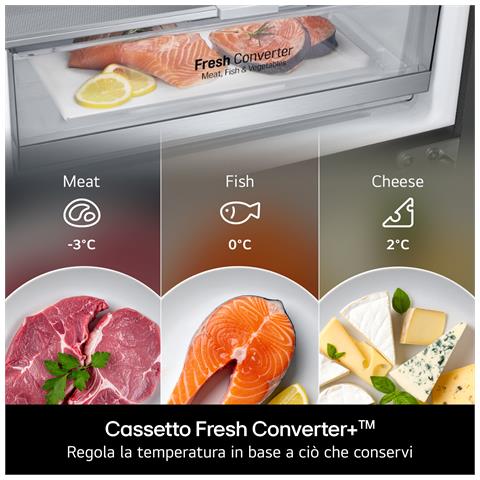 GBBW726CMB Frigorifero combinato Fit & Max 70cm, Classe C, 465L, AI Fresh,Wi-Fi, Metal Fresh, Door Cooling, Metal Sorbet - Foto 2