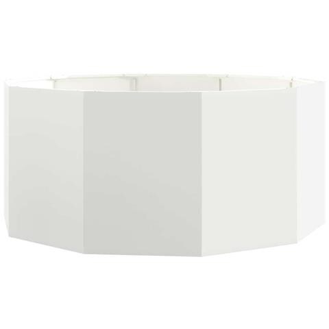 Fioriera Bianco 120 x 120 x 50 cm Acciaio - Foto 1