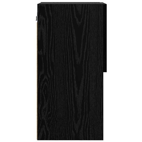 Mobiletti TV a parete 2 pcs Rovere Nero 30,5 x 30 x 60 cm - Foto 9