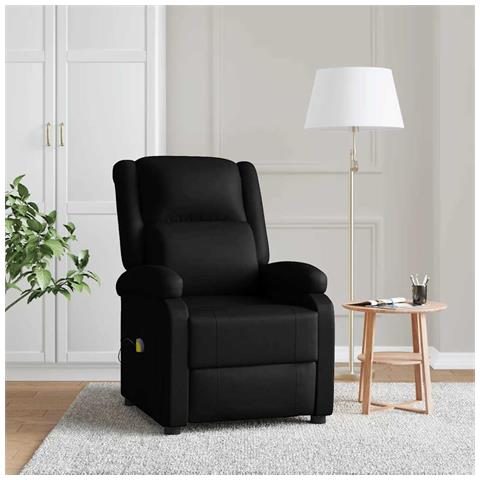 Poltrona Massaggiante Nera in Similpelle - Foto 2