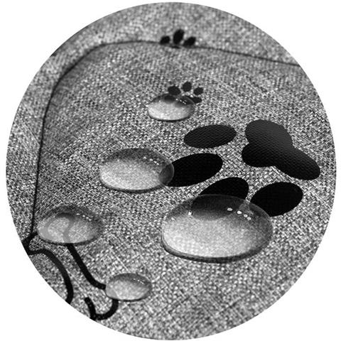 130x105 cm Letto per cani impermeabile Ossa nere - Foto 7