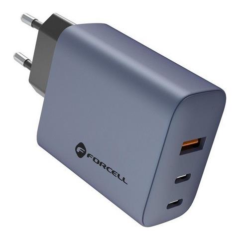 Caricabatterie Da Casa Originale Gan 65wpd 1x Usb-a 2x Usb-c Fino A 65w Grey Per Smartphone - Foto 2