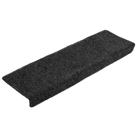 Tappetini per scale autoadesivi 20 pz 65x21x4 cm neri bordo rettangolare - Foto 2