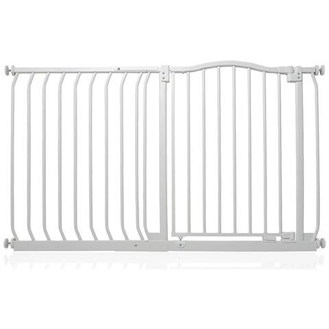 Safetots Cancelletto Di Sicurezza Con Parte Superiore Incurvata, 125cm - 134cm, Bianco Opaco - Foto 1