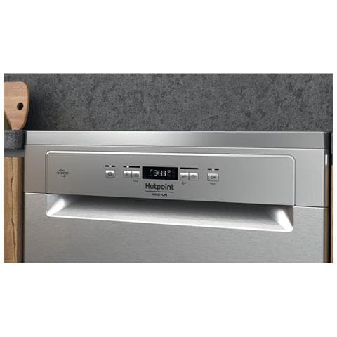 Ariston HA6FA14BN7A0X, Lavastoviglie 60cm, Classe A, 14 coperti, 3DZoneWash, 41dBA, Inox - Foto 3