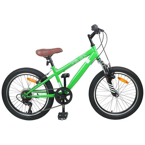 Kids Mountain Bike 24 Pollici 6-Speed per 8-12 anni Verde - Foto 1