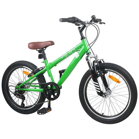 Kids Mountain Bike 24 Pollici 6-Speed per 8-12 anni Verde - Foto 2