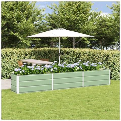 Fioriera Verde Pastello 480 x 50 x 45 cm Acciaio zincato - Foto 2
