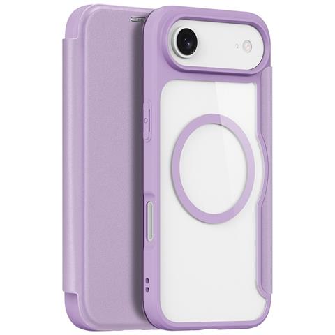 Cover con Tapa per iPhone Air - Pelle /PU, Viola, MagSafe - Foto 1