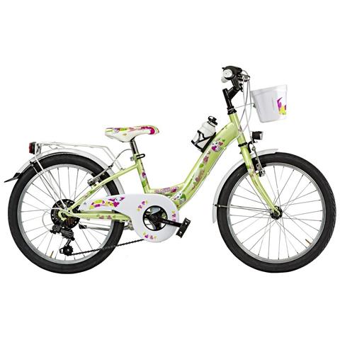 Bici Bimba Da Passeggio Misura 20 Telaio Venere Bambina Modello Baby Bunny Bb20cc 6v Con Cambio Con Luci - 28 Verde Chiaro - Foto 1