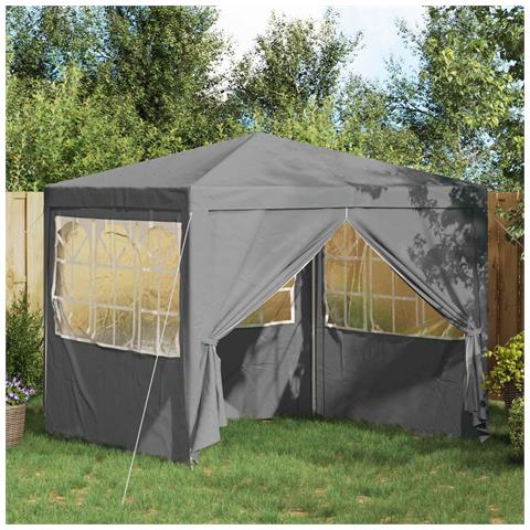 Tenda Party Grigio chiaro 250 x 250 x 240 cm PE e Acciaio - Foto 2