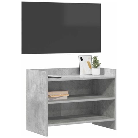 Mobile TV 60 x 33 x 47 cm Grigio Cemento Legno ingegnerizzato - Foto 2
