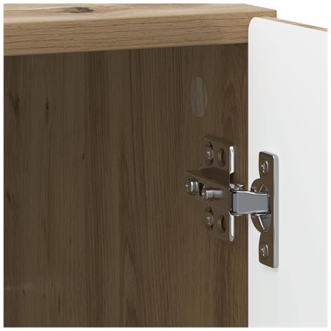 Armadio da Notte 2 pcs Rovere Artigianale 43 x 34,5 x 50 cm - Foto 9